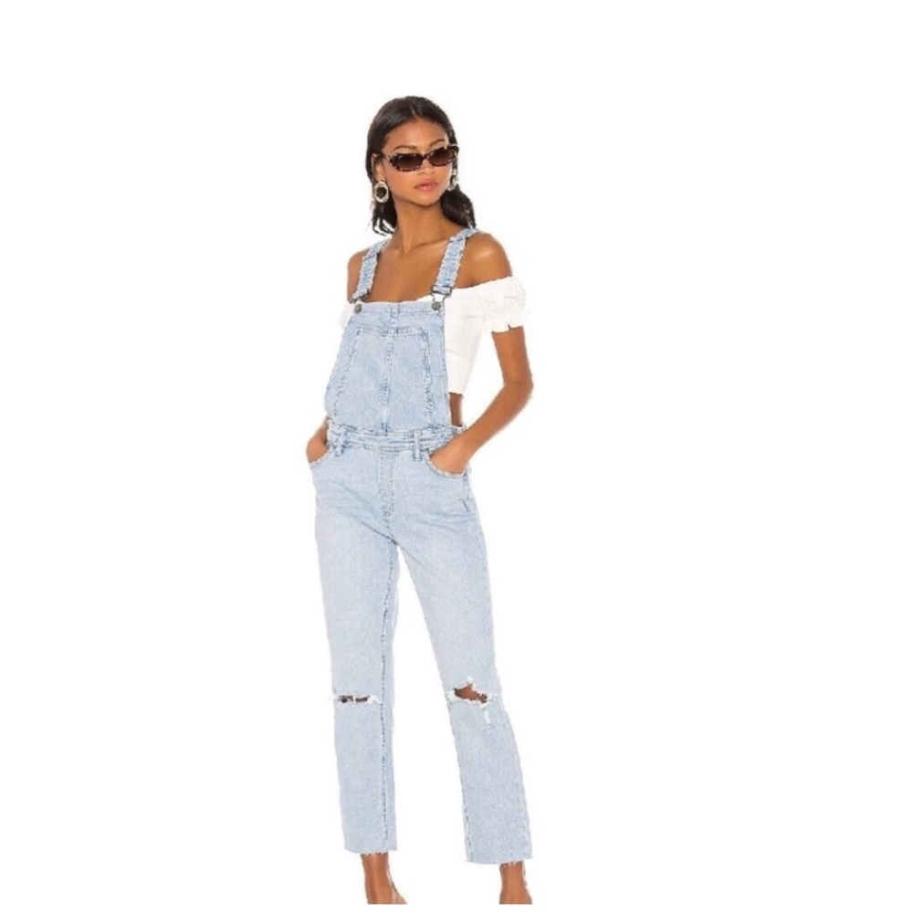 PAIGE denim Sierra high rise overalls - 32
